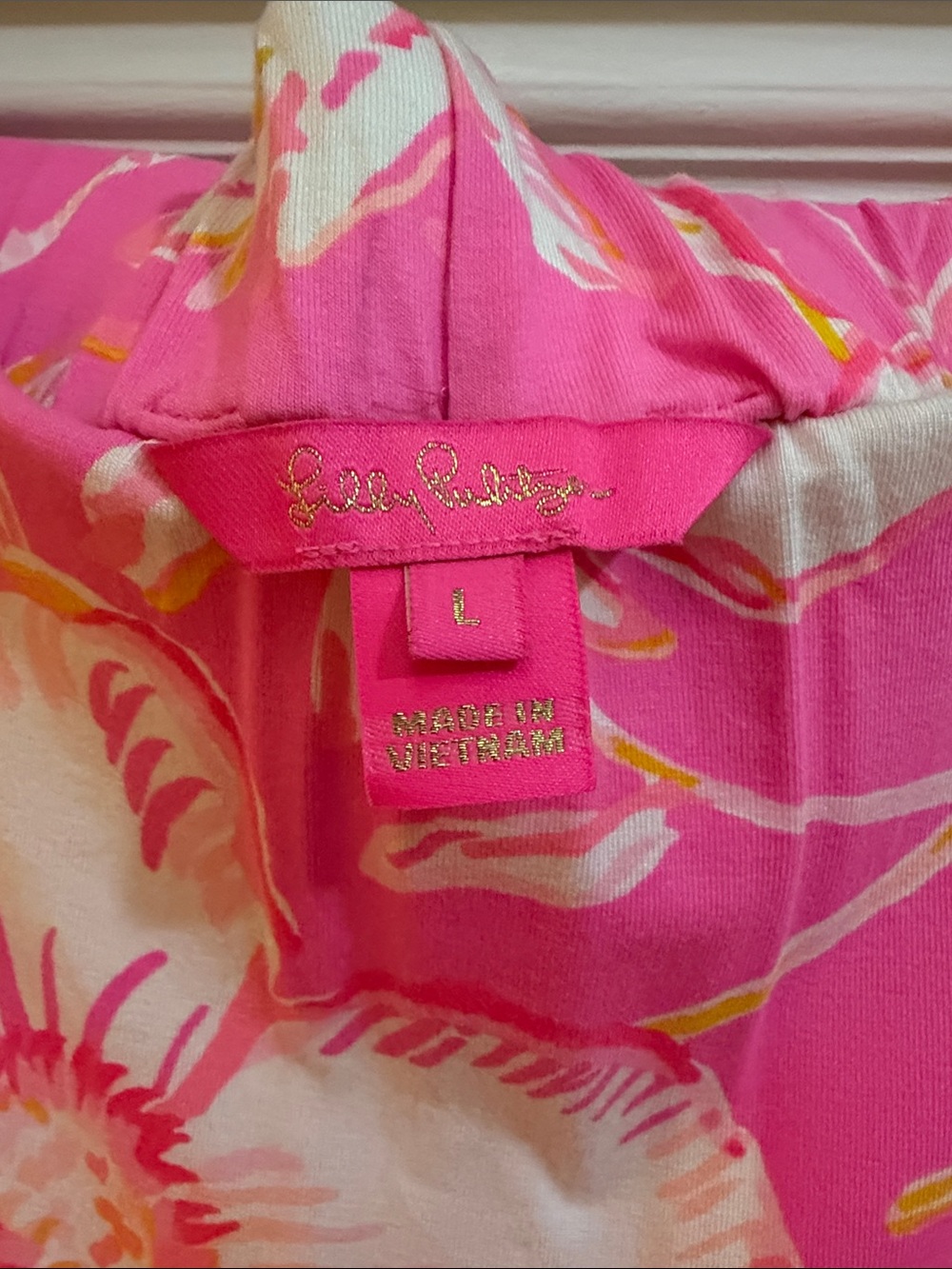 Lilly Pulitzer Pink & White Polka Floral Two-Piece Set - Picture 6 of 6